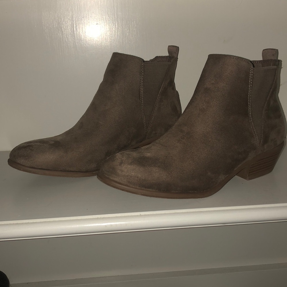 Suede booties